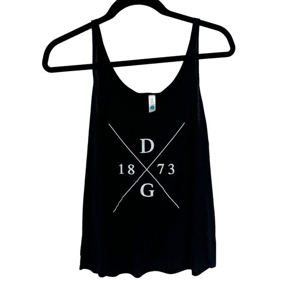 Delta Gamma DG Sorority Tank Top Size Medium Black Greek Life - Picture 1 of 2
